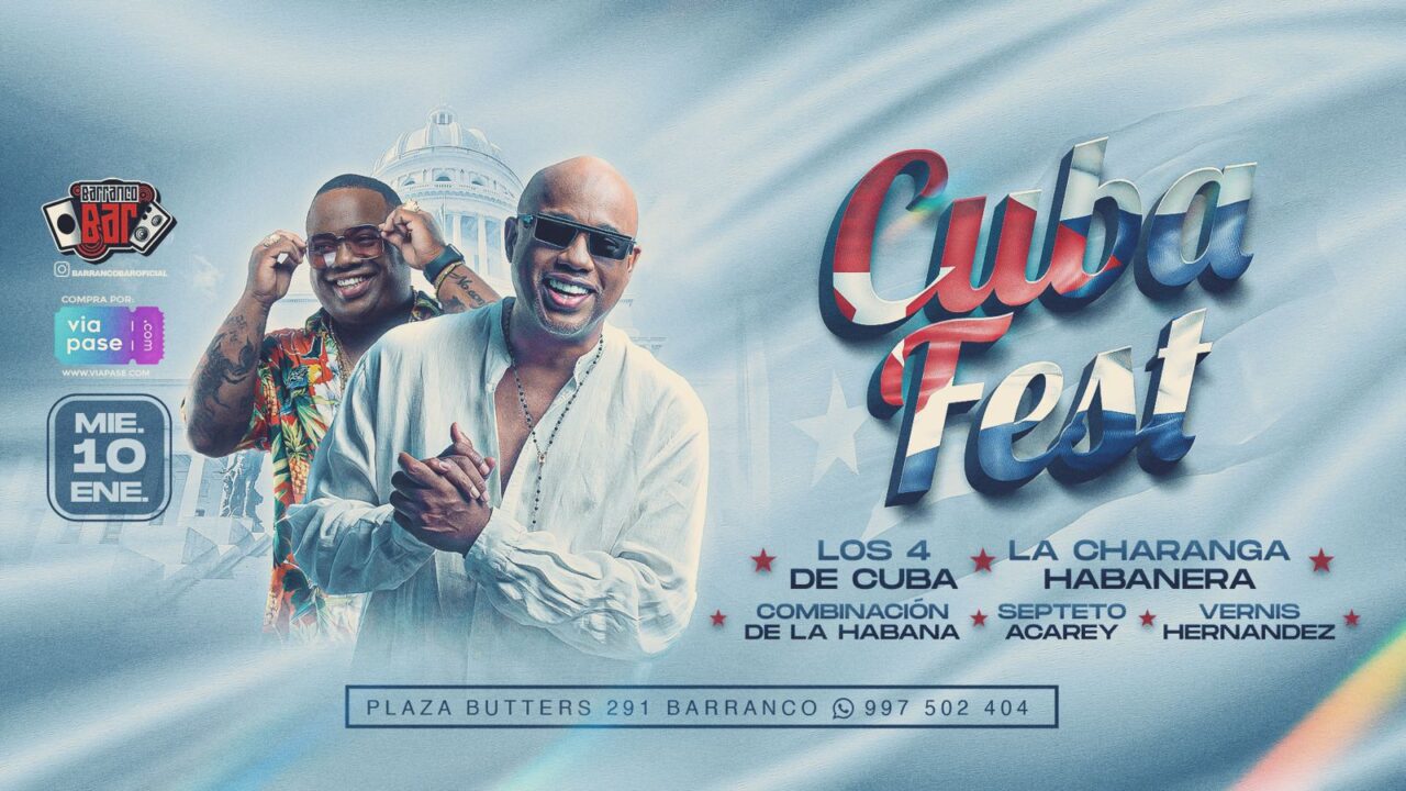 CUBA FEST Miércoles 10 Enero 2024 Barranco Bar ViaPase