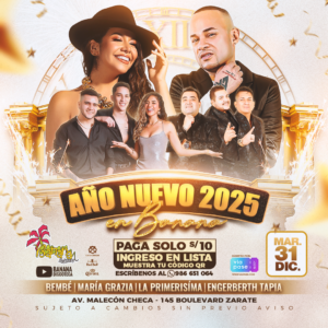AÑO NUEVO 2025 EN BANANA - Martes 31 de Diciembre 2024 - Banana