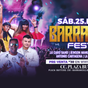 BARRANCO FEST- Sábado 25 Enero 2025 - Centro de Convenciones Plaza Butters