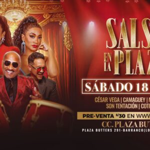 SALSA EN LA PLAZA- Sábado 18 Enero 2025 - Centro de Convenciones Plaza Butters