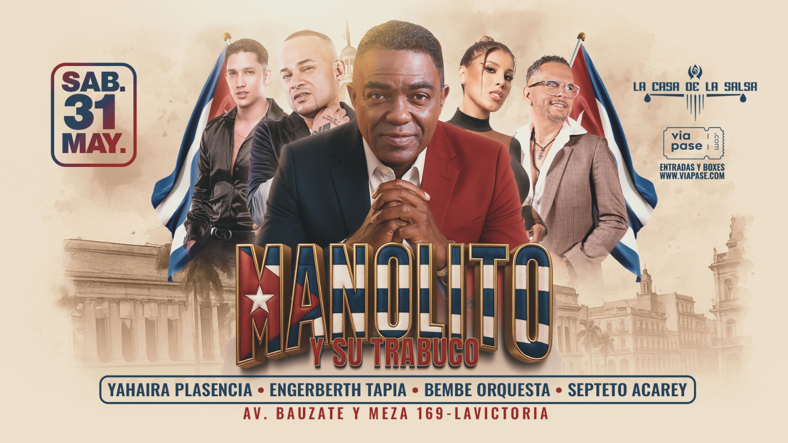 MANOLITO Y SU TRABUCO - Sábado 31 de Mayo 2025 - Casa de la Salsa