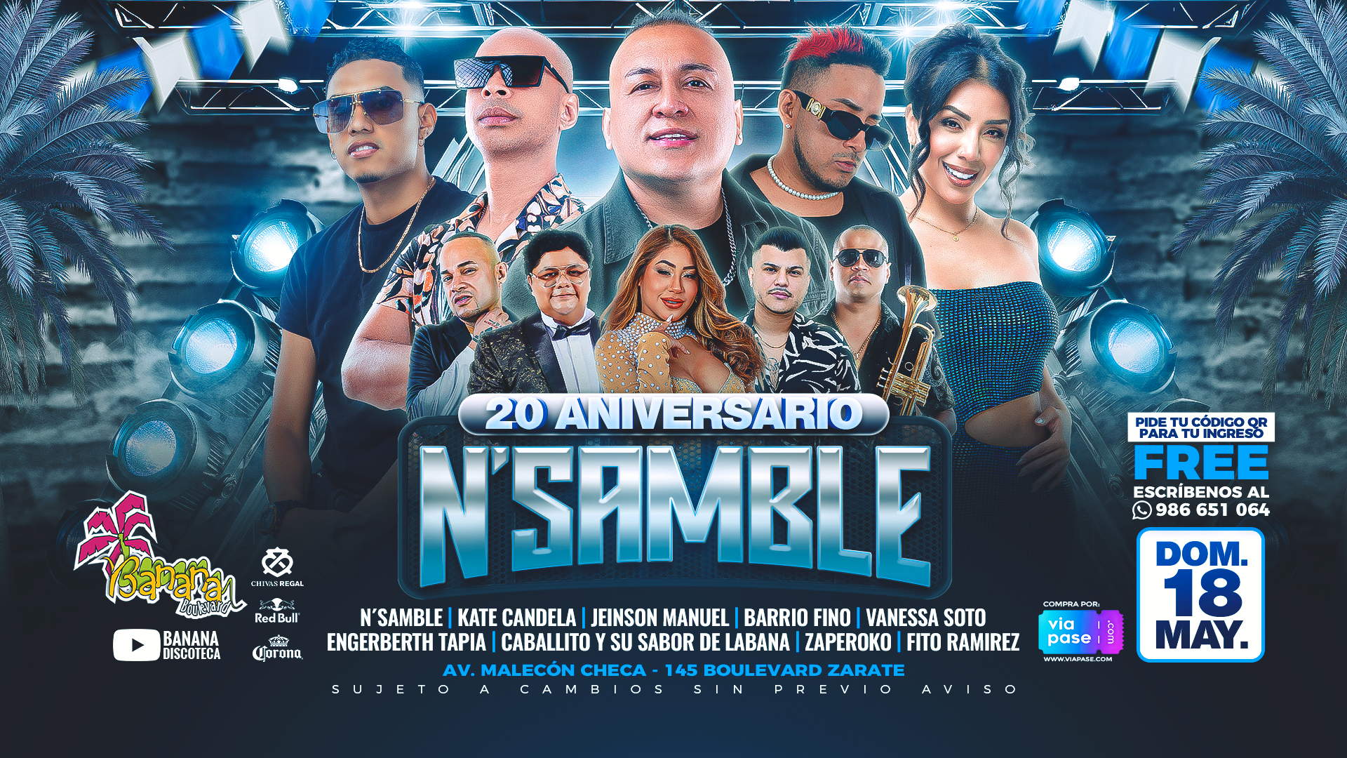 20 ANIVERSARIO DE N'SAMBLE- Domingo 18 de Mayo 2025 - Banana