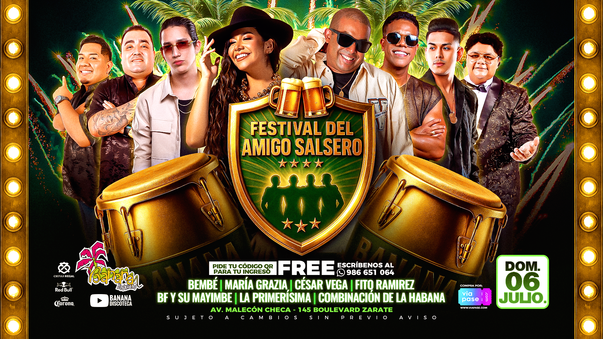 FESTIVAL DEL AMIGO SALSERO - Domingo 06 de Julio 2025 - Banana