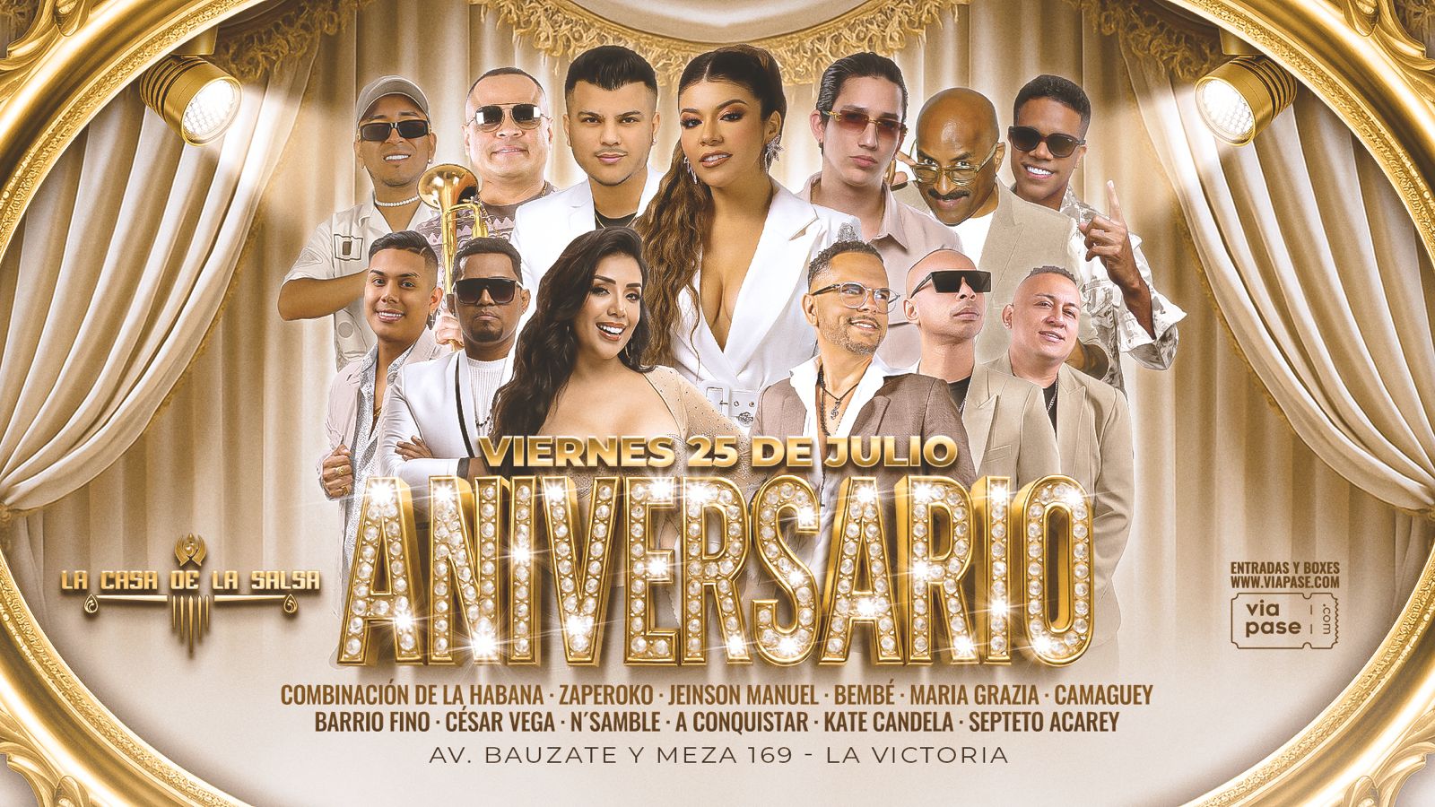 ANIVERSARIO DE LA CASA DE LA SALSA - Viernes 25 de Julio - Casa de la Salsa