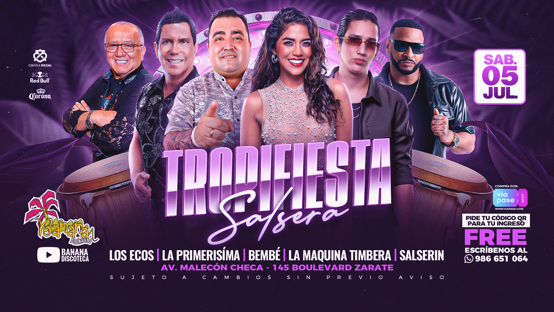 TROPIFIESTA SALSERA - Sábado 05 de Julio del 2025 - Banana