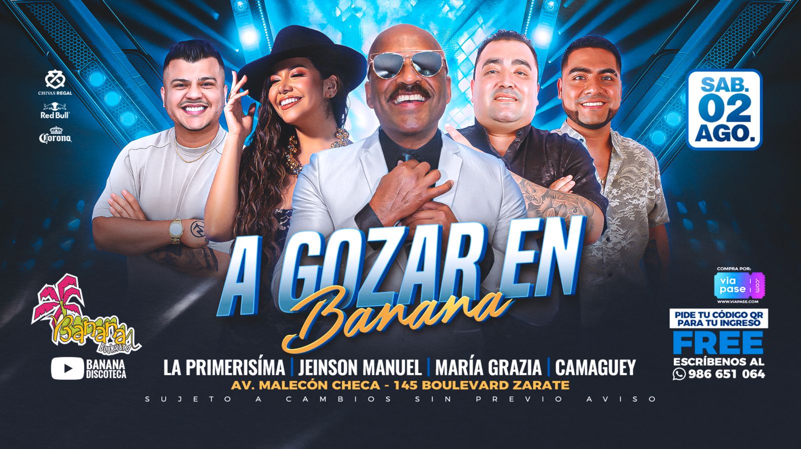 A GOZAR EN BANANA - Sábado 02 de Agosto del 2025 - Banana