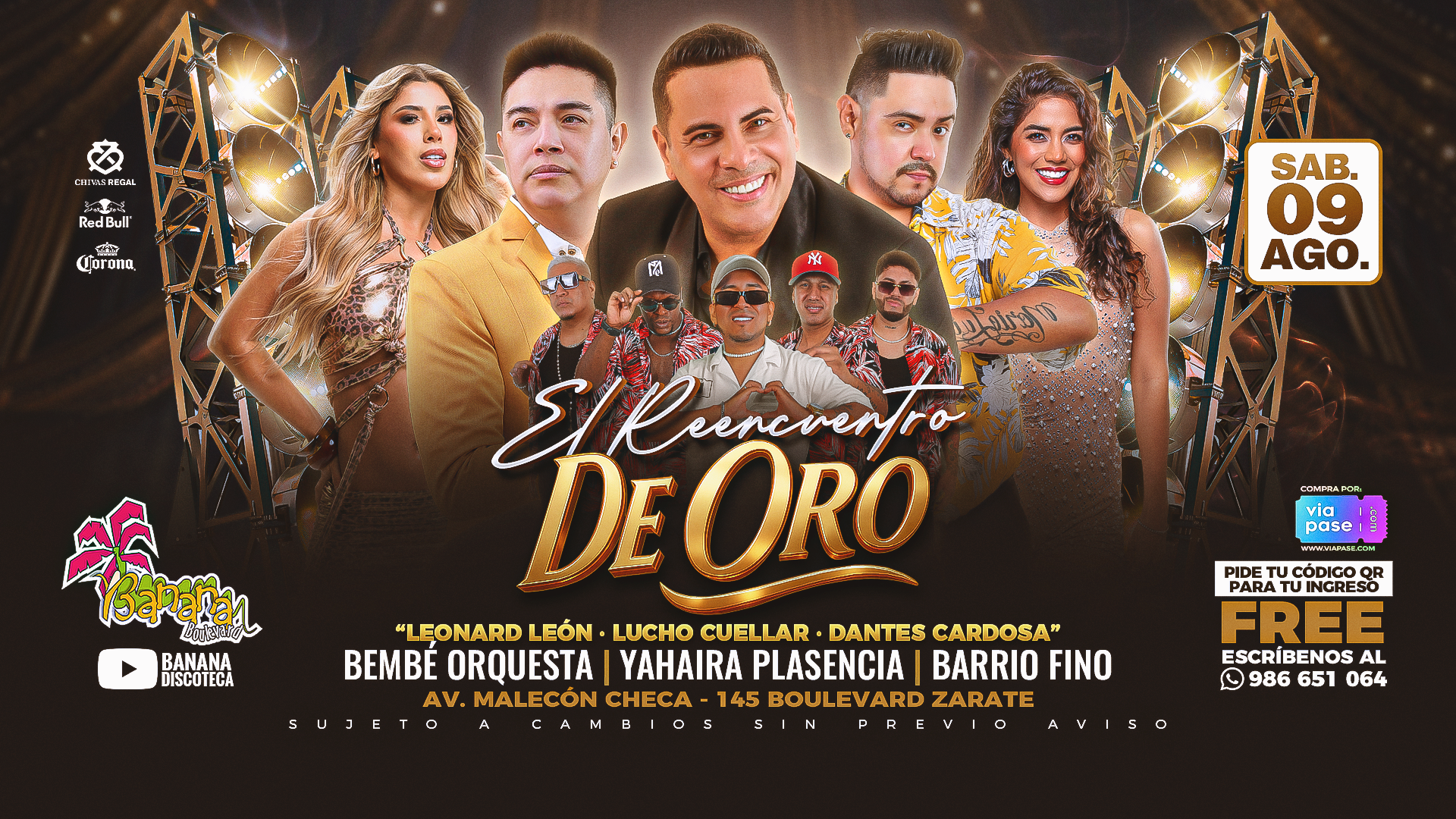 EL REECUENTRO DE ORO - Sábado 09 de Agosto del 2025 - Banana