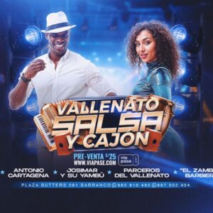 VALLENATO, SALSA Y CAJÓN - Domingo 07 Setiembre  2025 - Barranco Bar