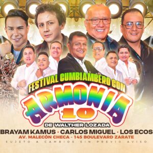Festival cumbiambero con ARMONIA 10 de W.L.- Viernes 26 de Septiembre 2025 - Banana