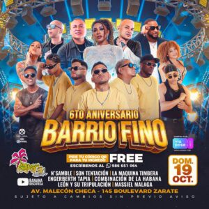6to ANIVERSARIO DE BARRIO FINO - Domingo 19 de Octubre 2025 - Banana