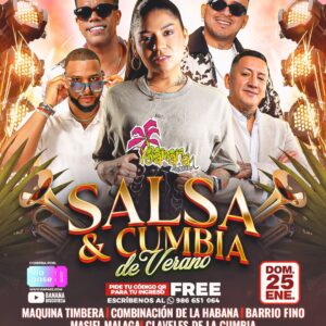 SALSA Y CUMBIA DE VERANO  - Domingo 25 de Enero 2026 - Banana