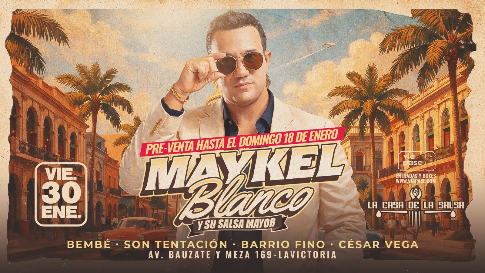MAYKEL BLANCO Y SU SALSA MAYOR - Viernes 30 de Enero - Casa de la Salsa
