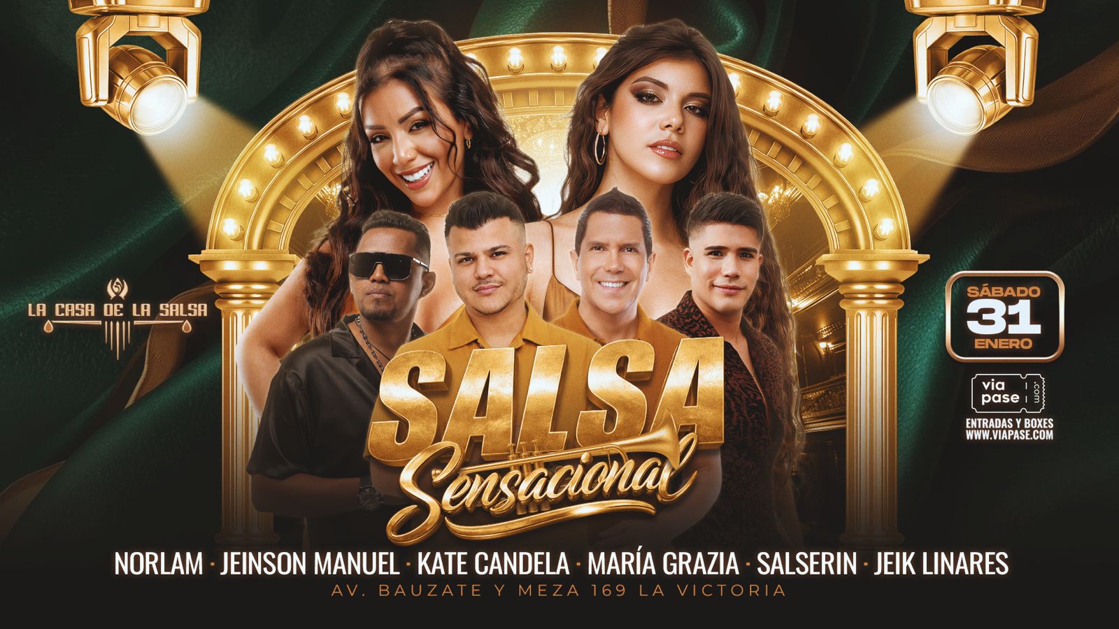 SALSA SENSACIONAL - Sábado 31 de Enero - Casa de la Salsa