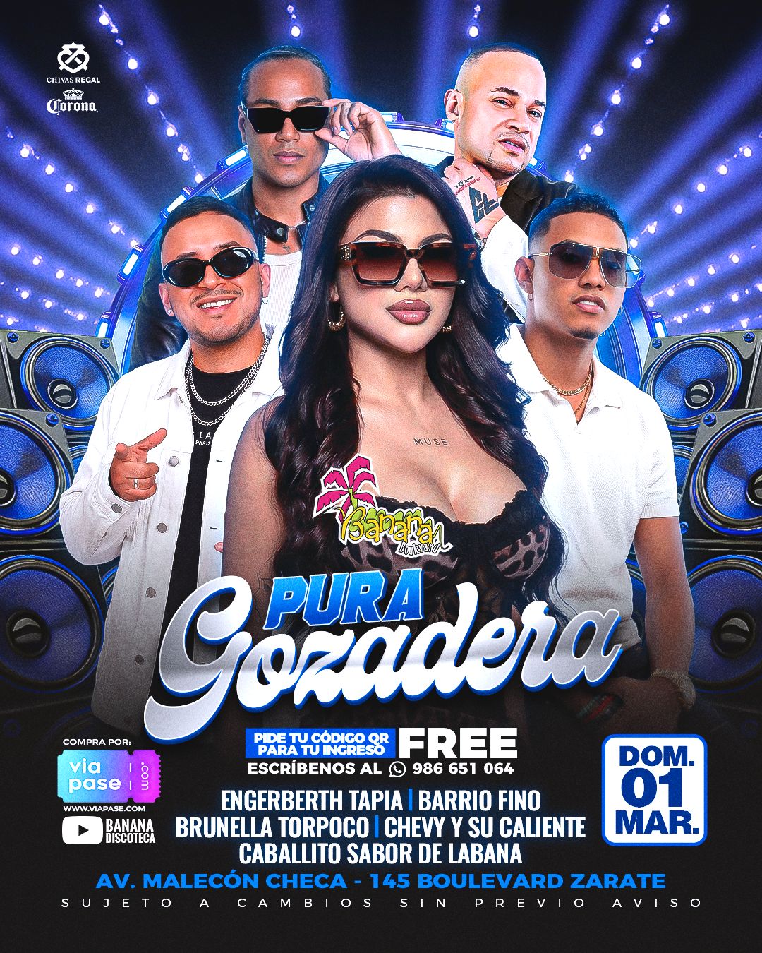 PURA GOZADERA - Domingo 01 MARZO 2026 - Banana