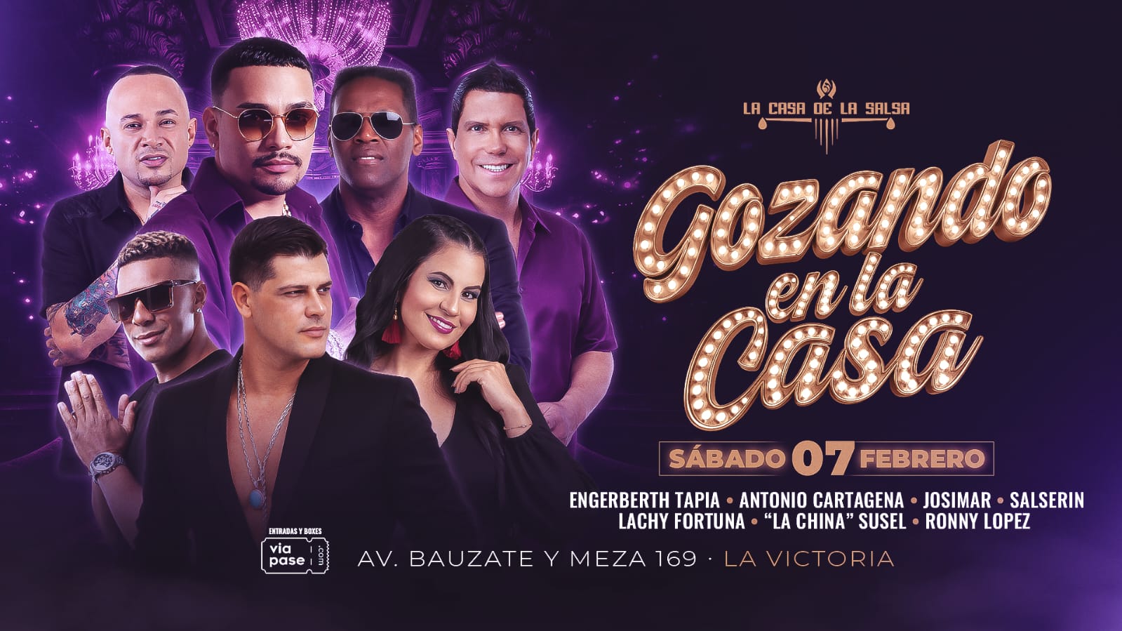 GOZANDO EN LA CASA - Sábado 07 de Febrero - Casa de la Salsa