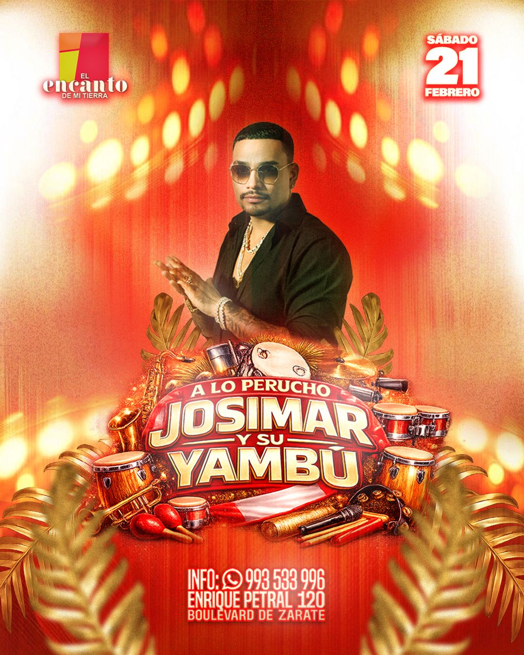 A LO PERUCHO CON JOSIMAR Y SU YAMBU - Sábado 21 Febrero 2026 - El Encanto de mi Tierra