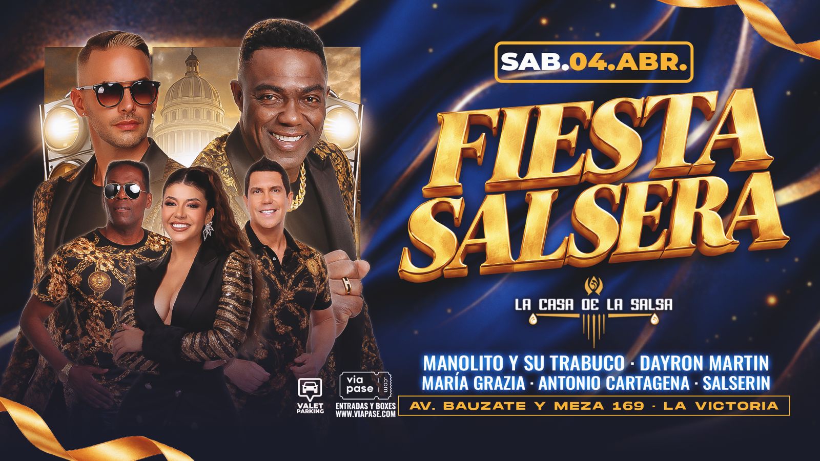 FIESTA SALSERA - Sábado 04 de Abril - Casa de la Salsa