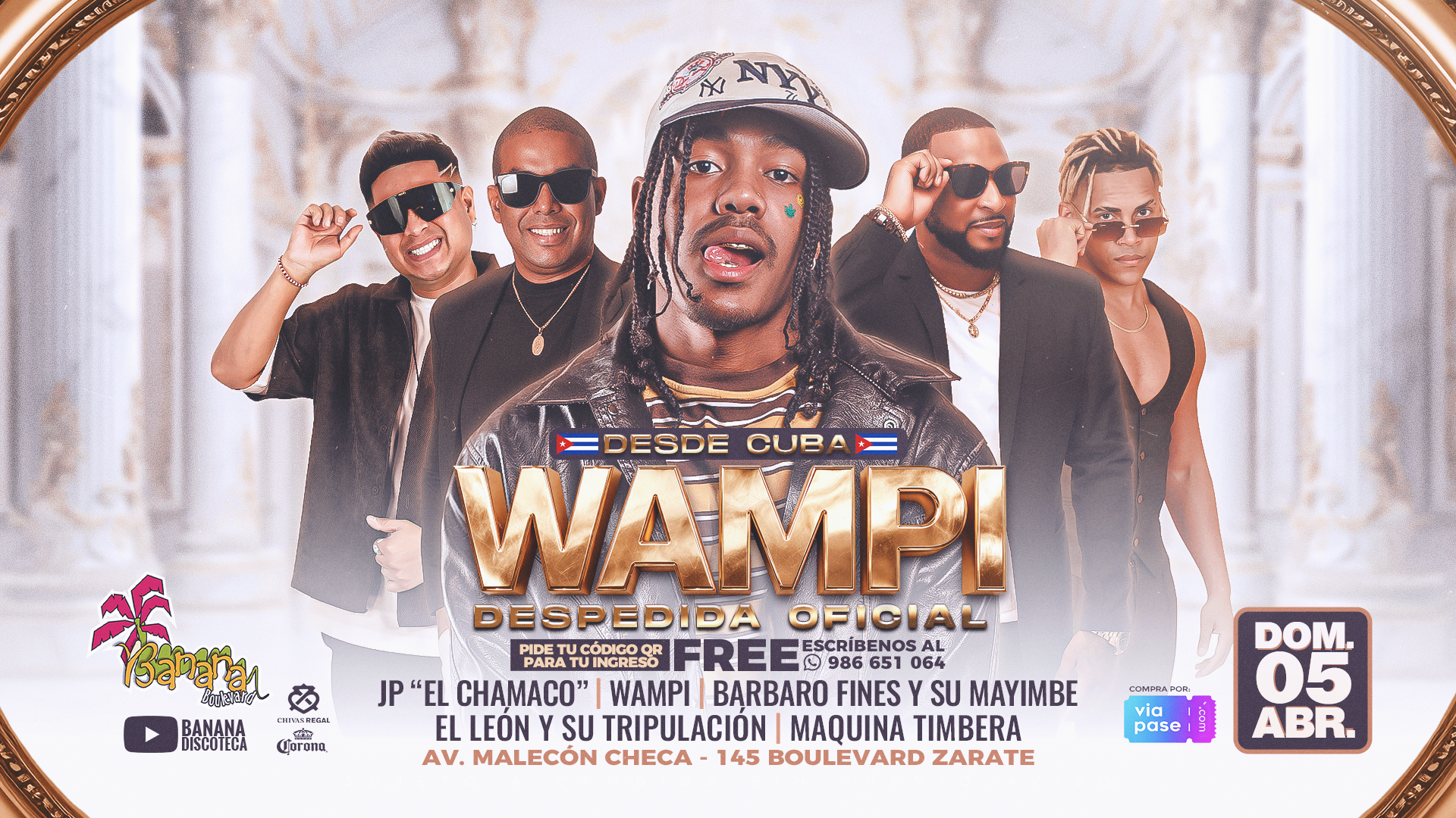 DESPEDIDA OFICIAL DE WAMPI- Domingo 05 de Abril - Banana