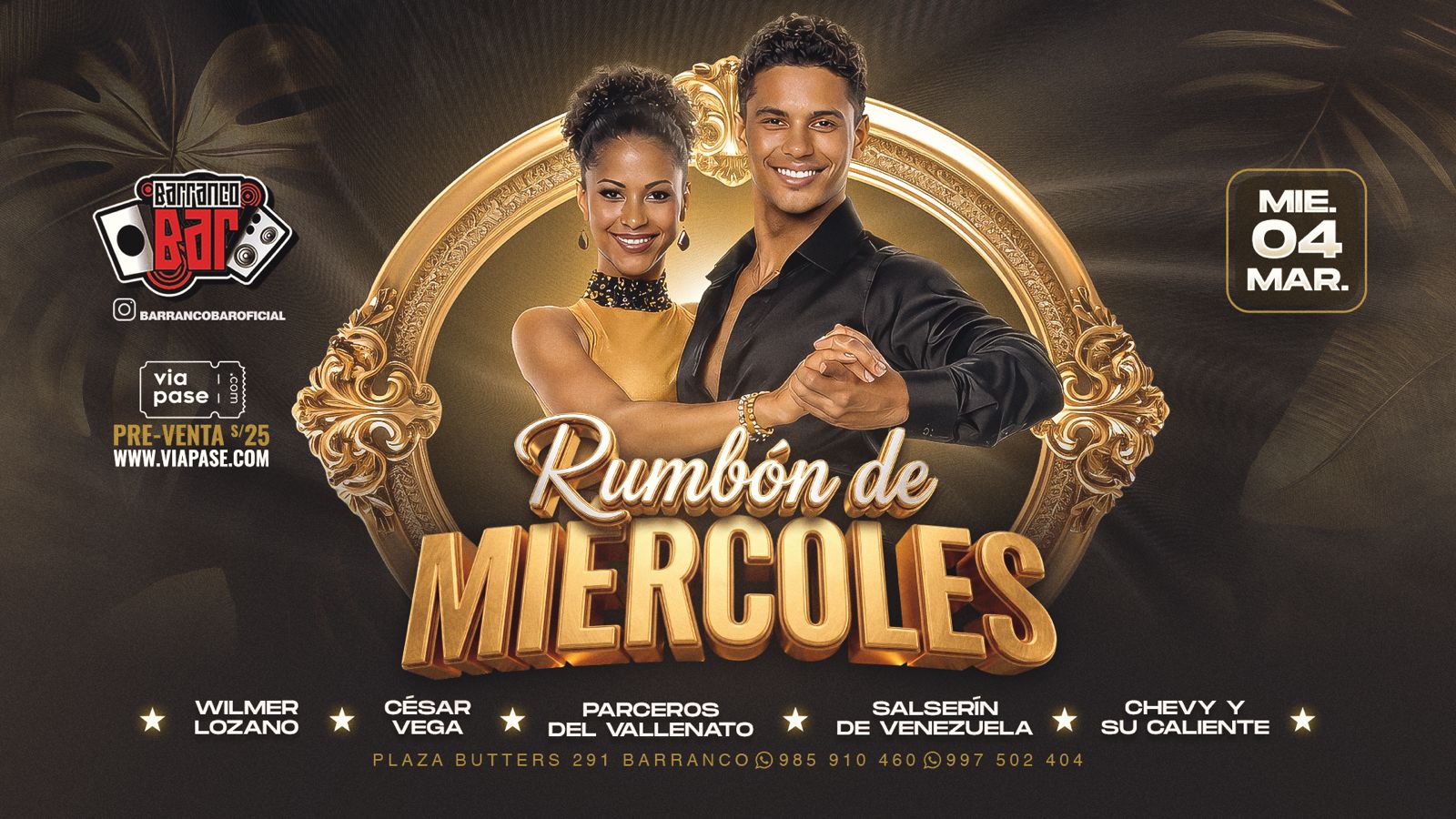 RUMBÓN DE MIÉRCOLES - Miércoles 04 de Marzo 2026 - Barranco