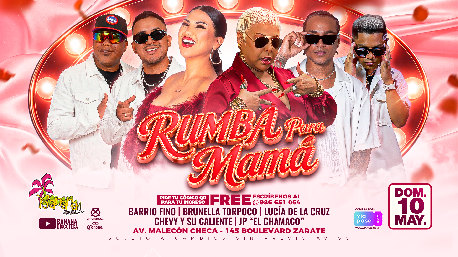 RUMBA PARA MAMÁ - Domingo 10 de Mayo - Banana