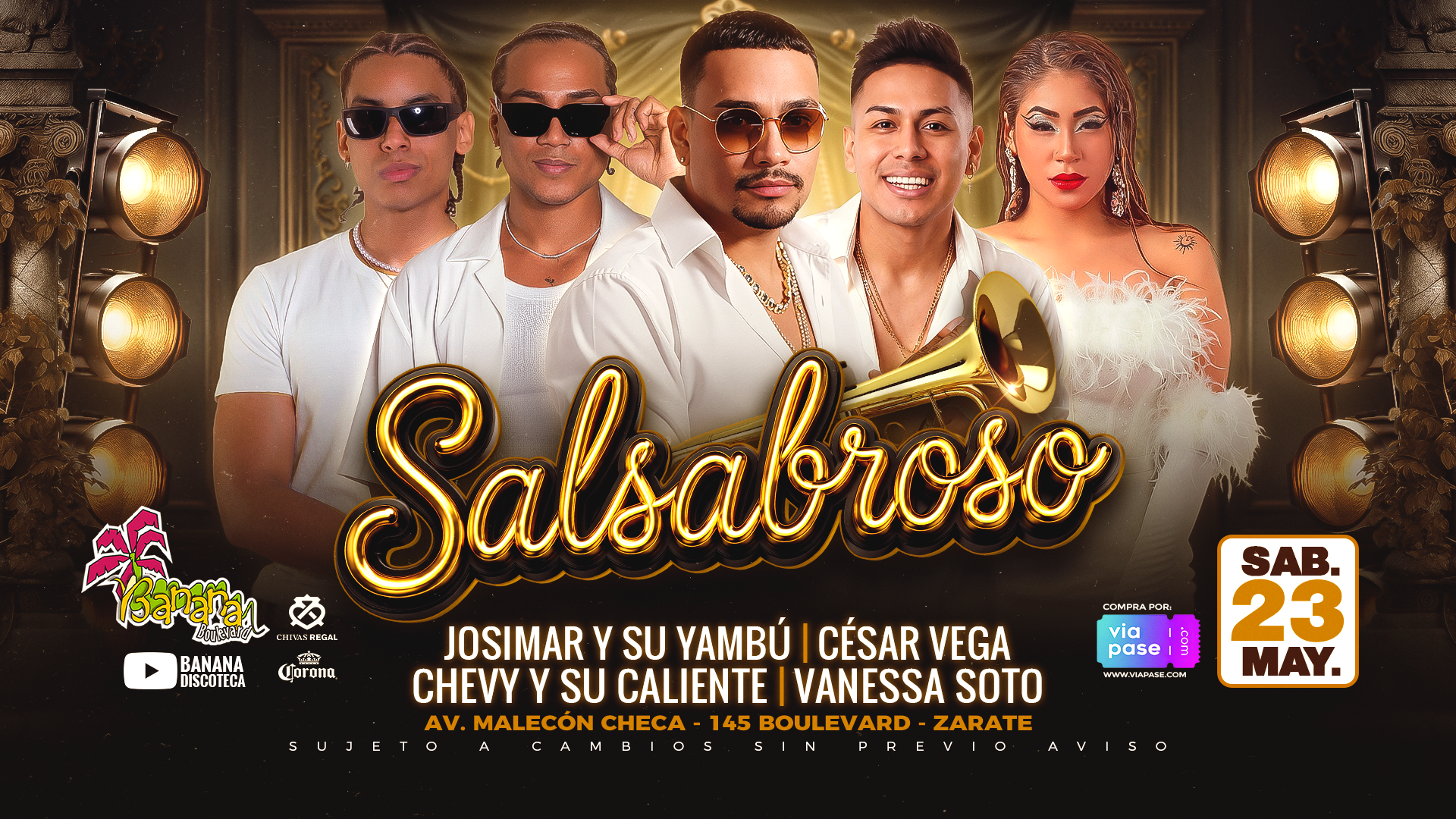 SABROSO EN BANANA- Sábado 23 de Mayo - BANANA