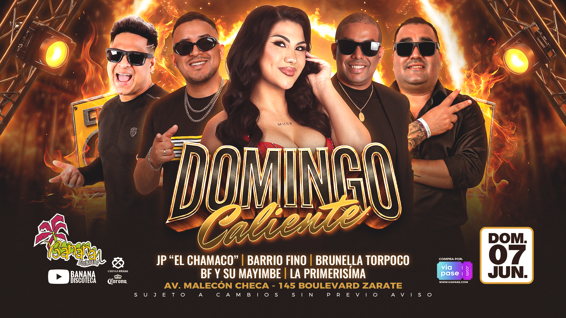 DOMINGO CALIENTE - Domingo 07 de Junio - Banana
