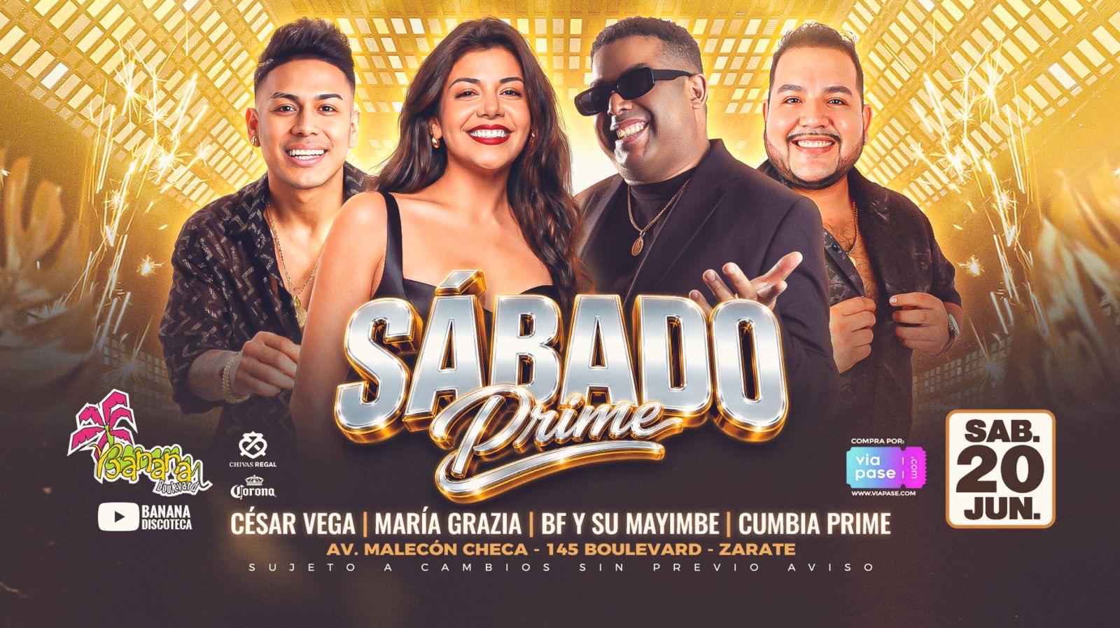SÁBADO PRIME- Sábado 20 de Junio - BANANA