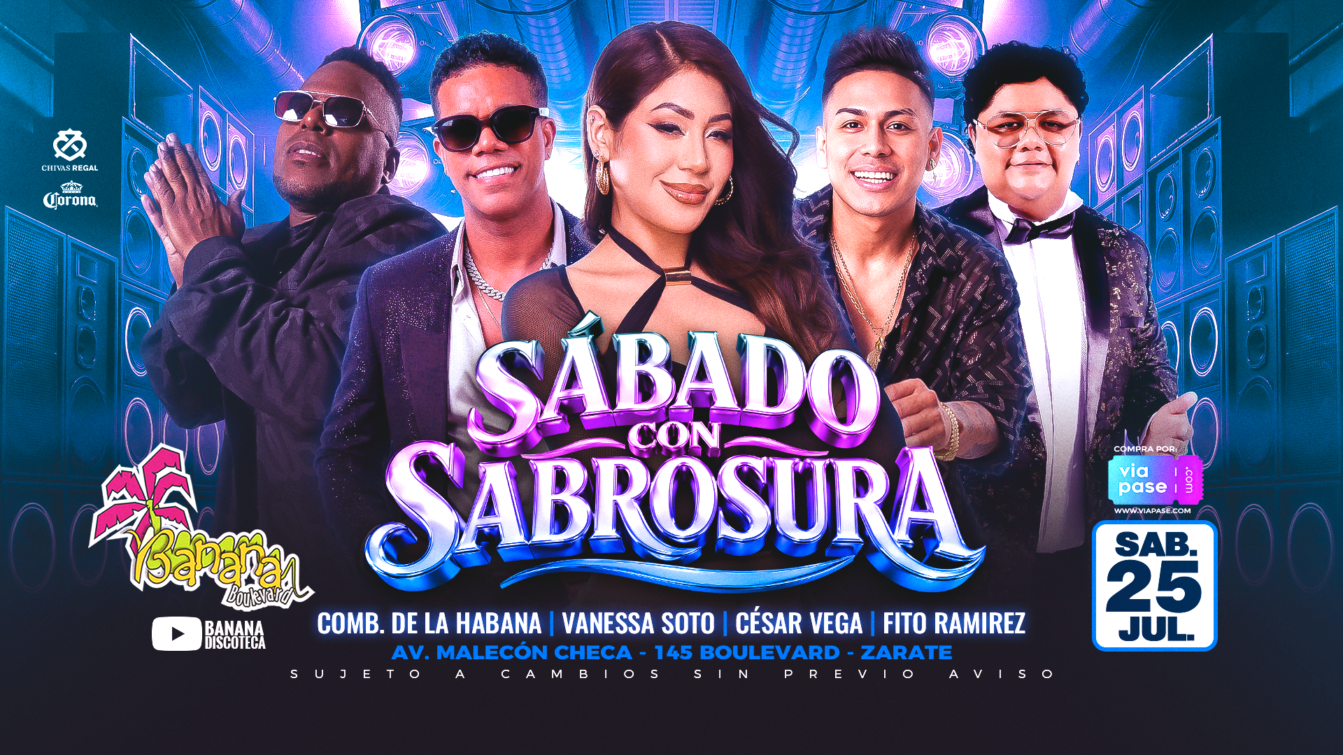 SÁBADO CON SABROSURA- Sábado 25 de Julio - Banana