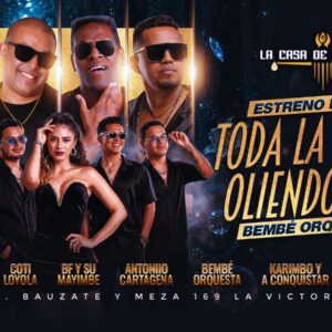 TODA LA NOCHE OLIENDO A TI - Sábado 08 de Agosto - Casa de la Salsa