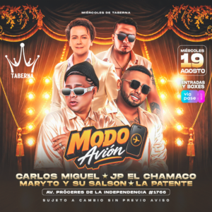 MODO AVION- Miércoles 19 de Agosto 2026 - La Taberna
