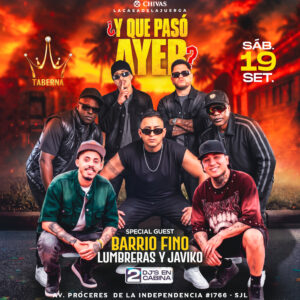 BARRIO FINO Y LUMBRERAS - Sábado 19 de Septiembre