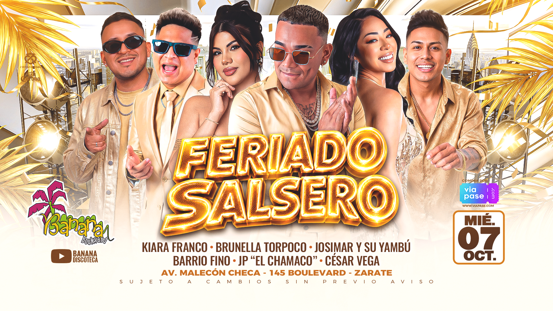 DUROS DE LA SALSA - Sábado 19 de Septiembre - Banana